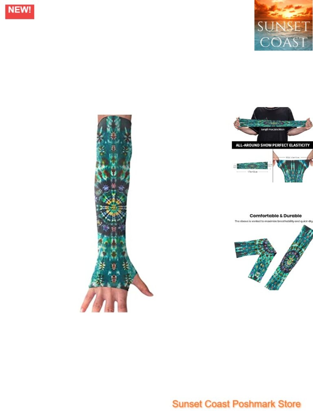 UV Arm Sleeves for Gardening Women Sun Protection Tie Dye Cooling